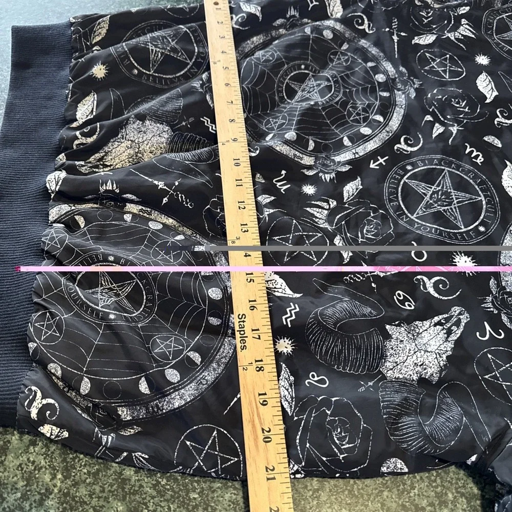 Blackcraft Cult Occult Skullcraft Lightweight Bomber Jacket AOP Dark Goth